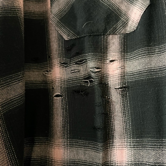 Dom Rebel pink black checkered shirt - Picture 3 of 8